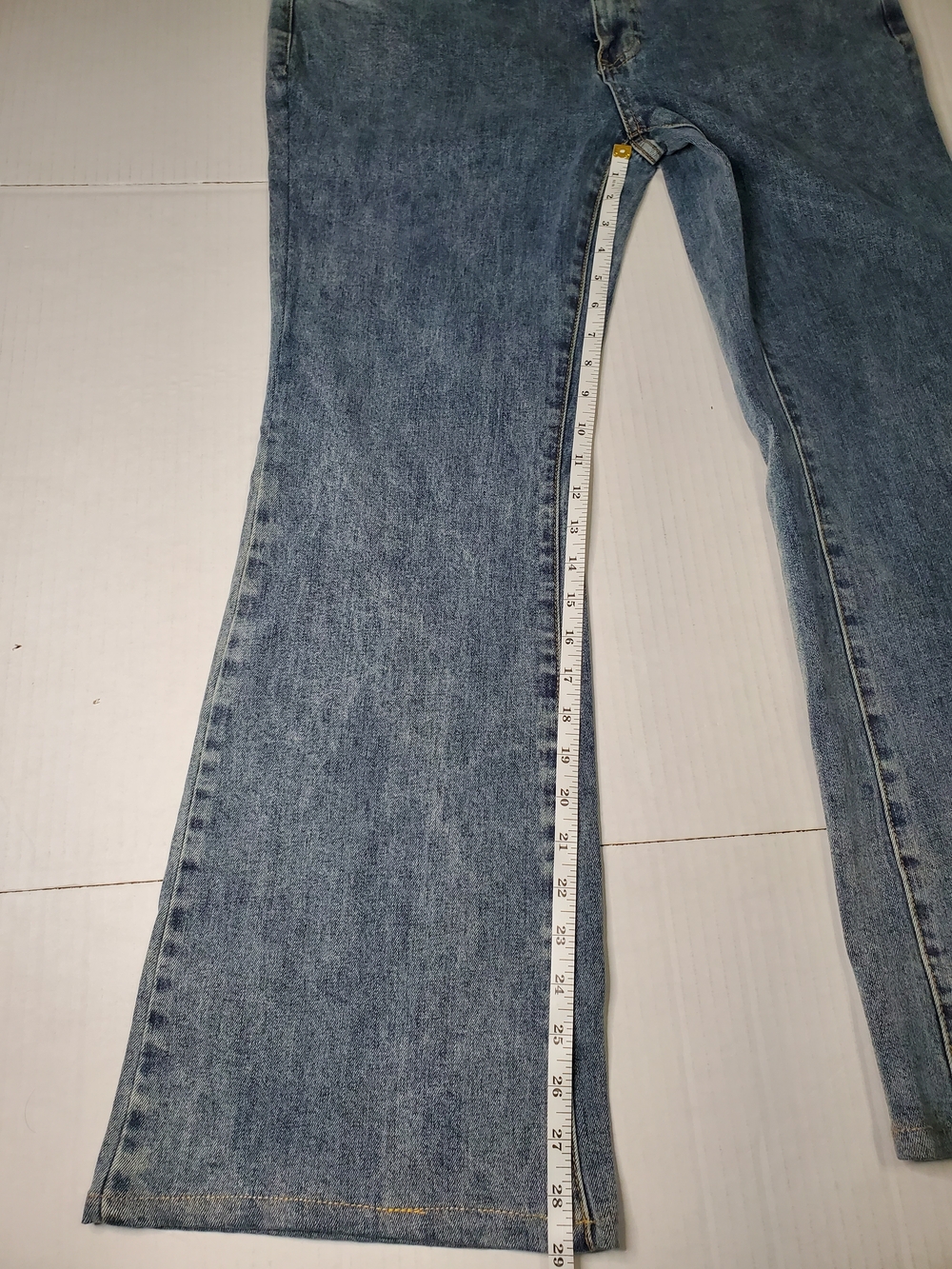 True Religion Women's Light Blue Flared Jeans 34 Waist - Picture 3 of 6